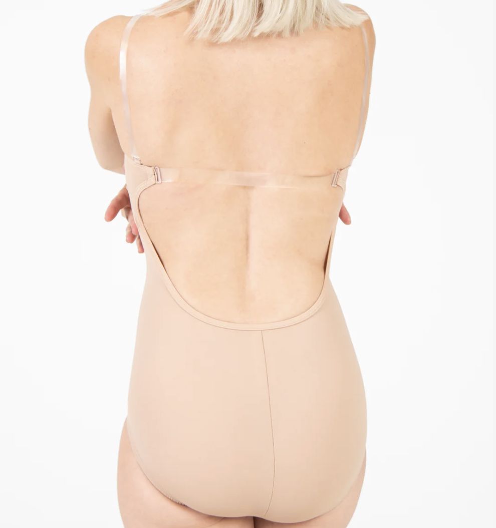 BODYLINER PADDEDBUST CLEARSTRP (BW-285), Color: NUDE, Size: XS