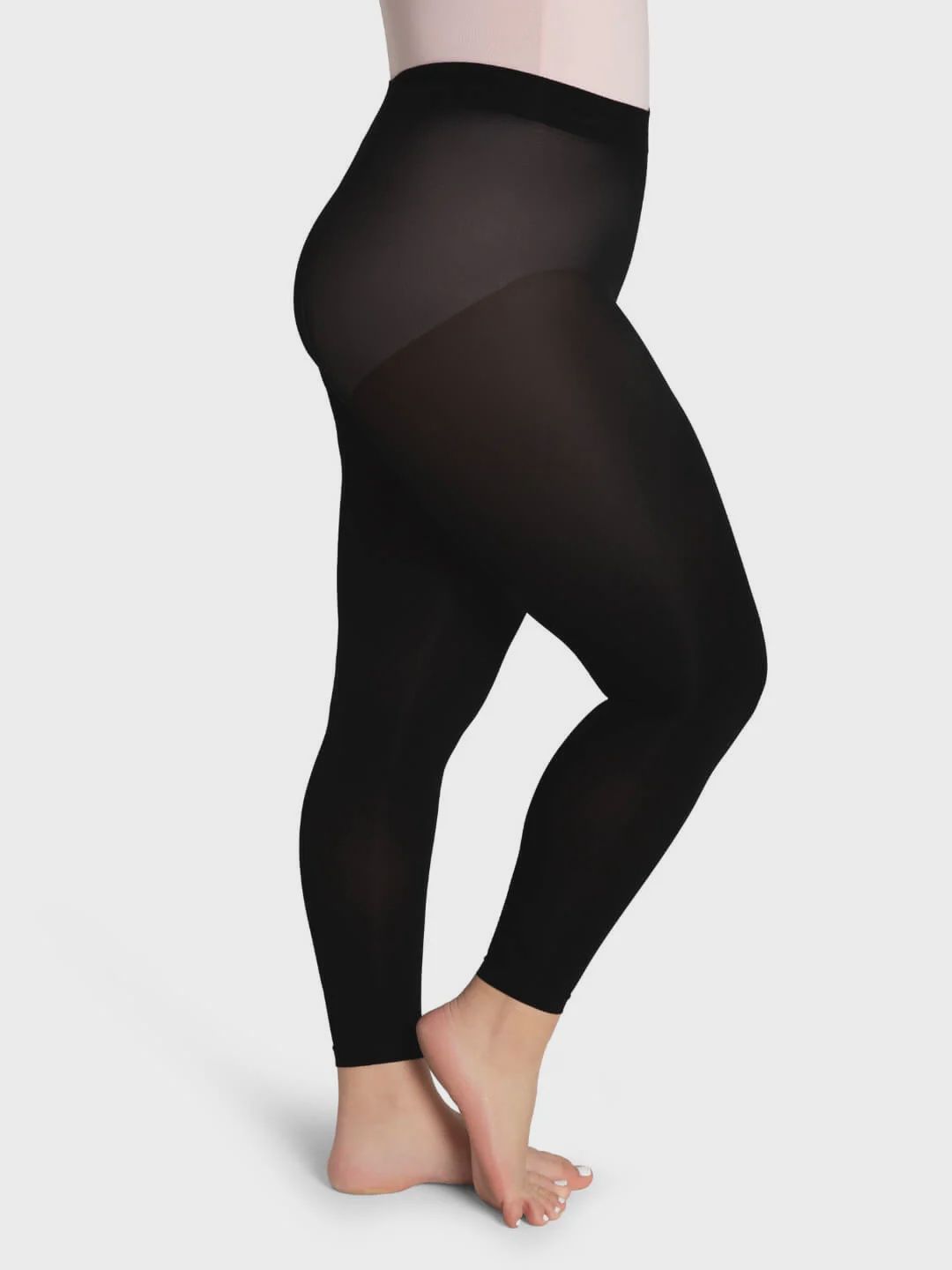 FOOTLESS TIGHT (C-1917), Color: BLACK, Size: S/M