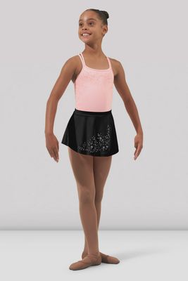SKIRT PULL ON WITH FLOWERS (B-CR4341)