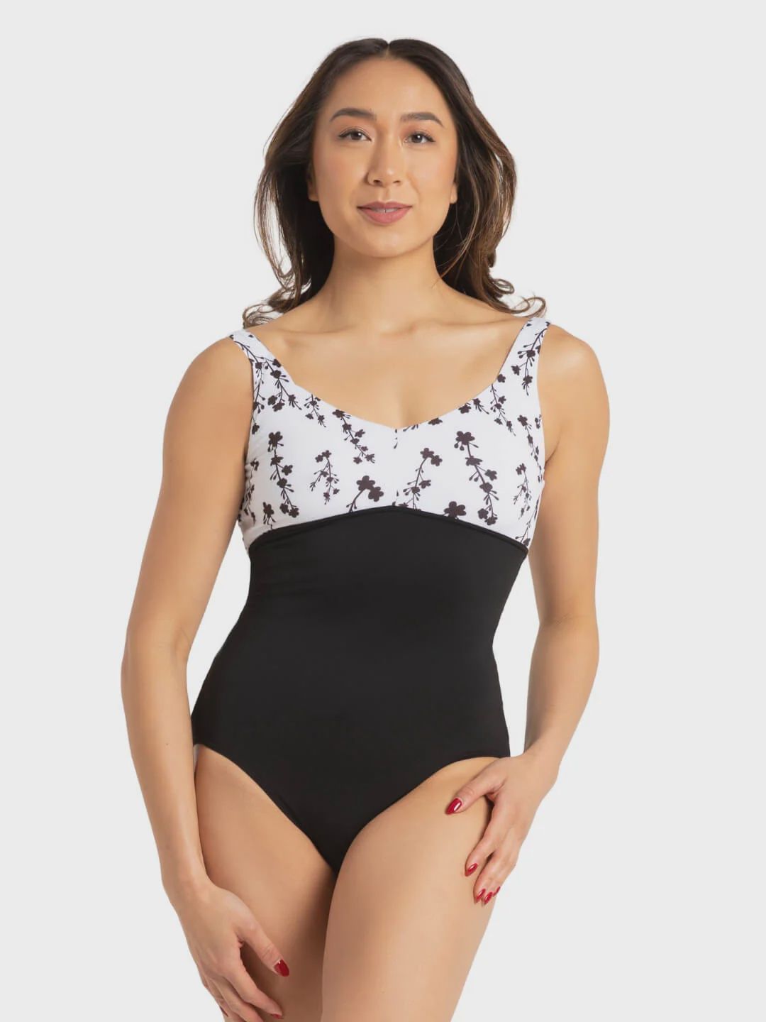 LEO TANK V-FRONT V-BACK FLORAL (C-12151C), Color: FLORAL, Size: L