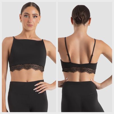 BRA TOP CAMI W/LACE BOTTOM (C-12100W)