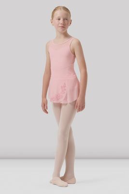 SKIRT PULL ON WITH EMBROIDERED FLOWER (B-CR0501)