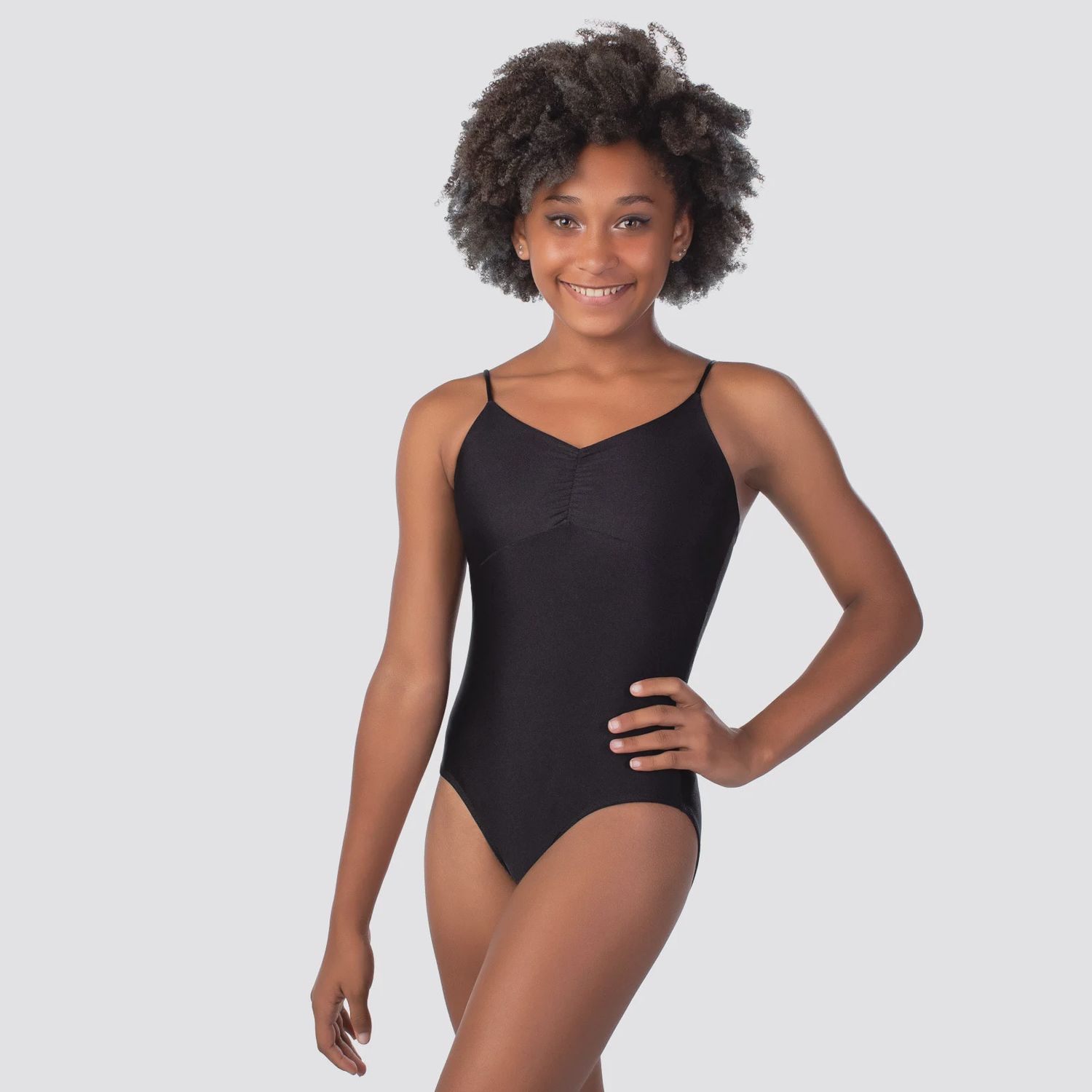 LEO CAMI PINCH FRONT (SD-1806), Color: BLACK, Size: L