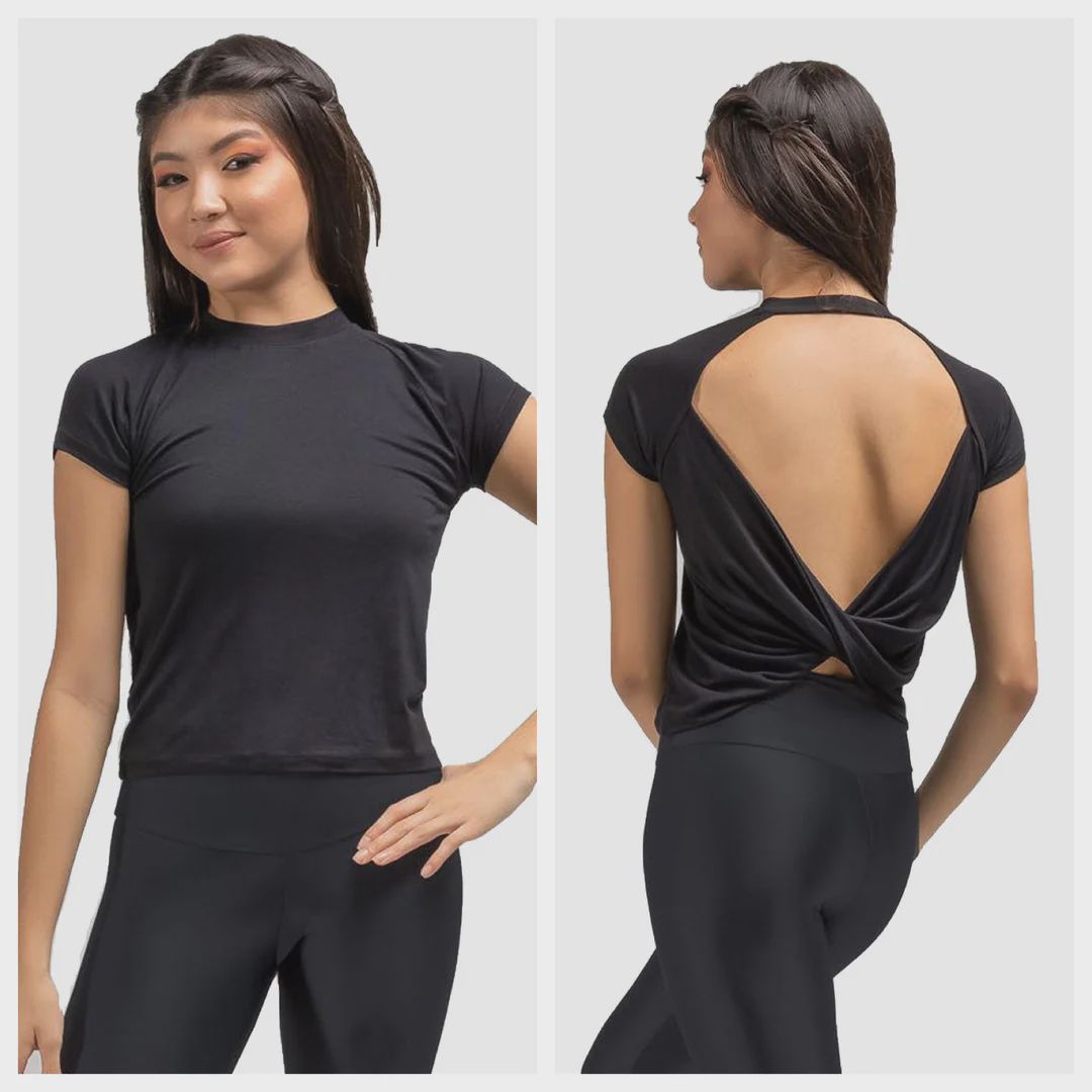 TOP HARMONY W/OPEN BACK (SD-RDE2684), Color: BLACK, Size: P
