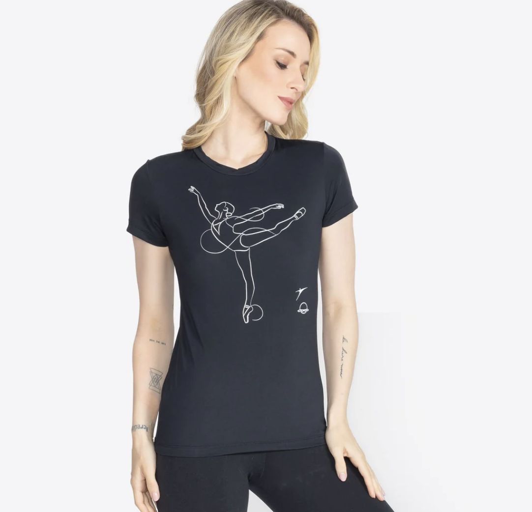 FITTED TEE (SD-MB34), Color: BLACK, Size: P