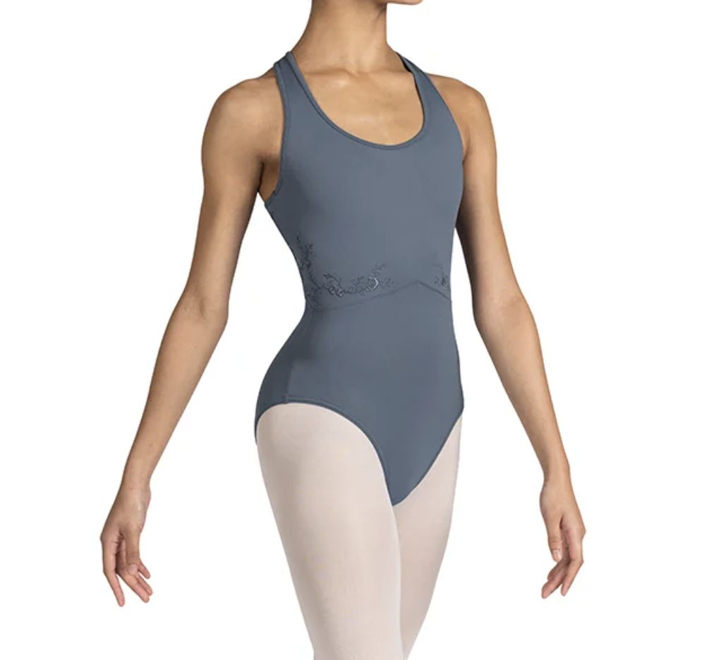 TANK LEO WITH STRAPPY BACK (B-L3345), Color: GRAPHITE, Size: P