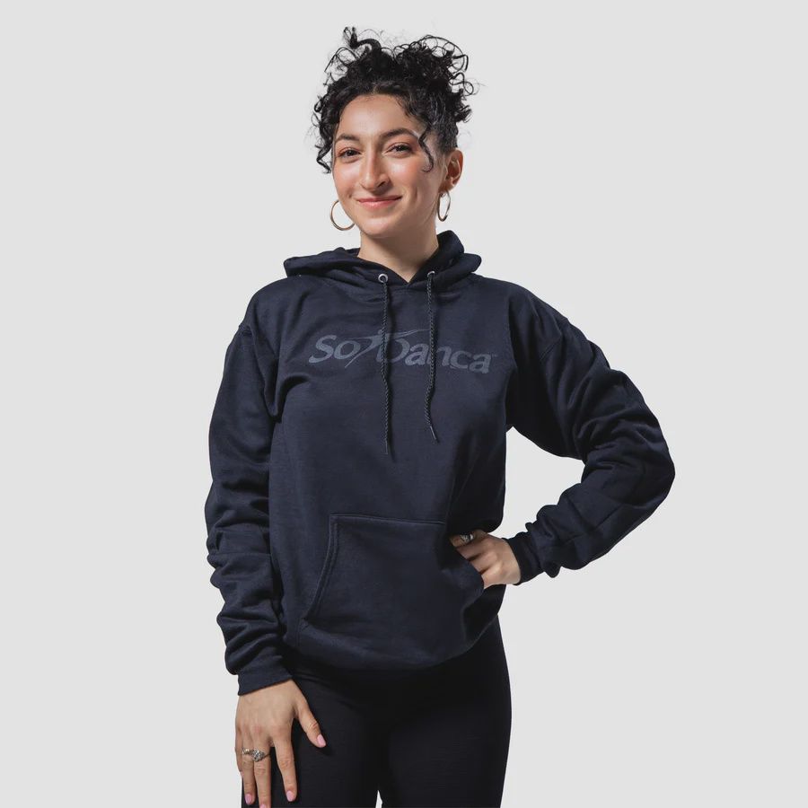 HOODIE W/SO DANCA LOGO (SD-SL236), Color: BLACK, Size: P
