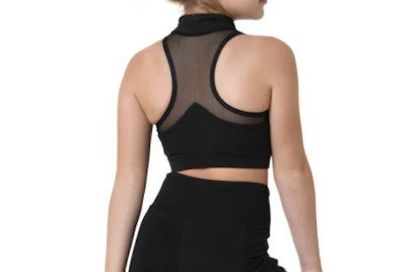 ZIP-UP BRA TOP KIDS &quot;BROOKLYN&quot; (D-22305C)