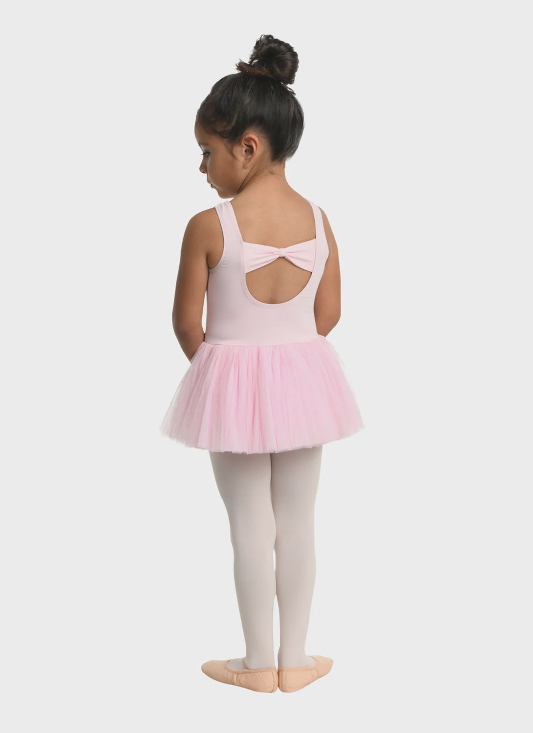TANK BOW BACK DRESS (D-23208C), Color: PINK, Size: 2-4
