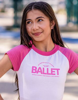 &quot;BALLET&quot; RAGLAN TEE (COV-BAL-RT)