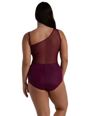 "EDMONIA" ASYMMETRICAL LEOTARD (C-12261W)