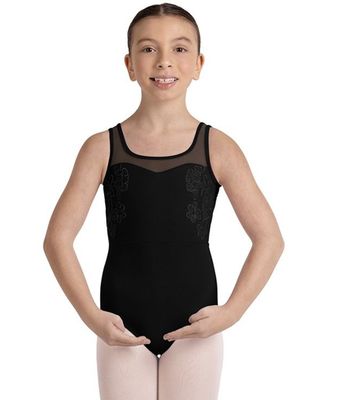 &quot;LULU&quot; EMBROIDERED TANK LEOTARD (B-CL50005)