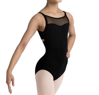 &quot;JAZZ&quot; EMBROIDERED CAMI LEOTARD (B-CL70004)