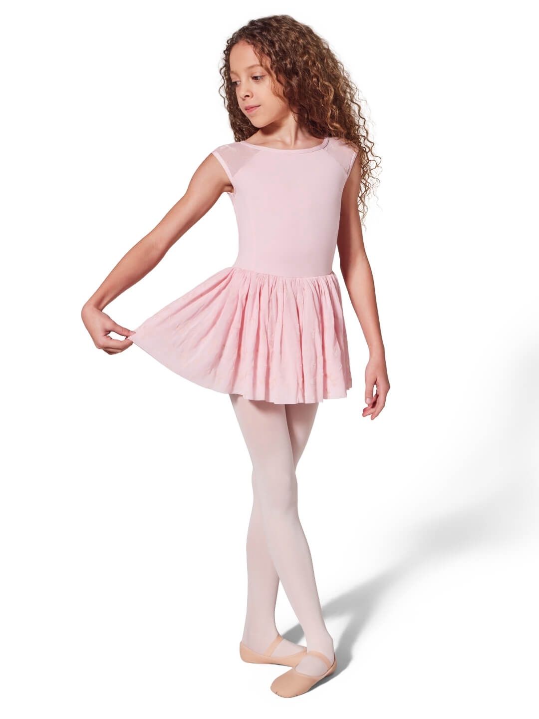 &quot;BRAVA&quot; CAP SLEEVE DRESS (C-F12428C), Color: PINK, Size: T