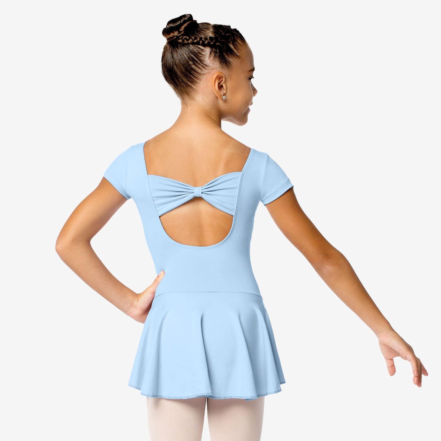 DRESS SHORT SLEEVE W/ BOW BACK &quot;CHRISTABEL&quot; (SD-SL122)