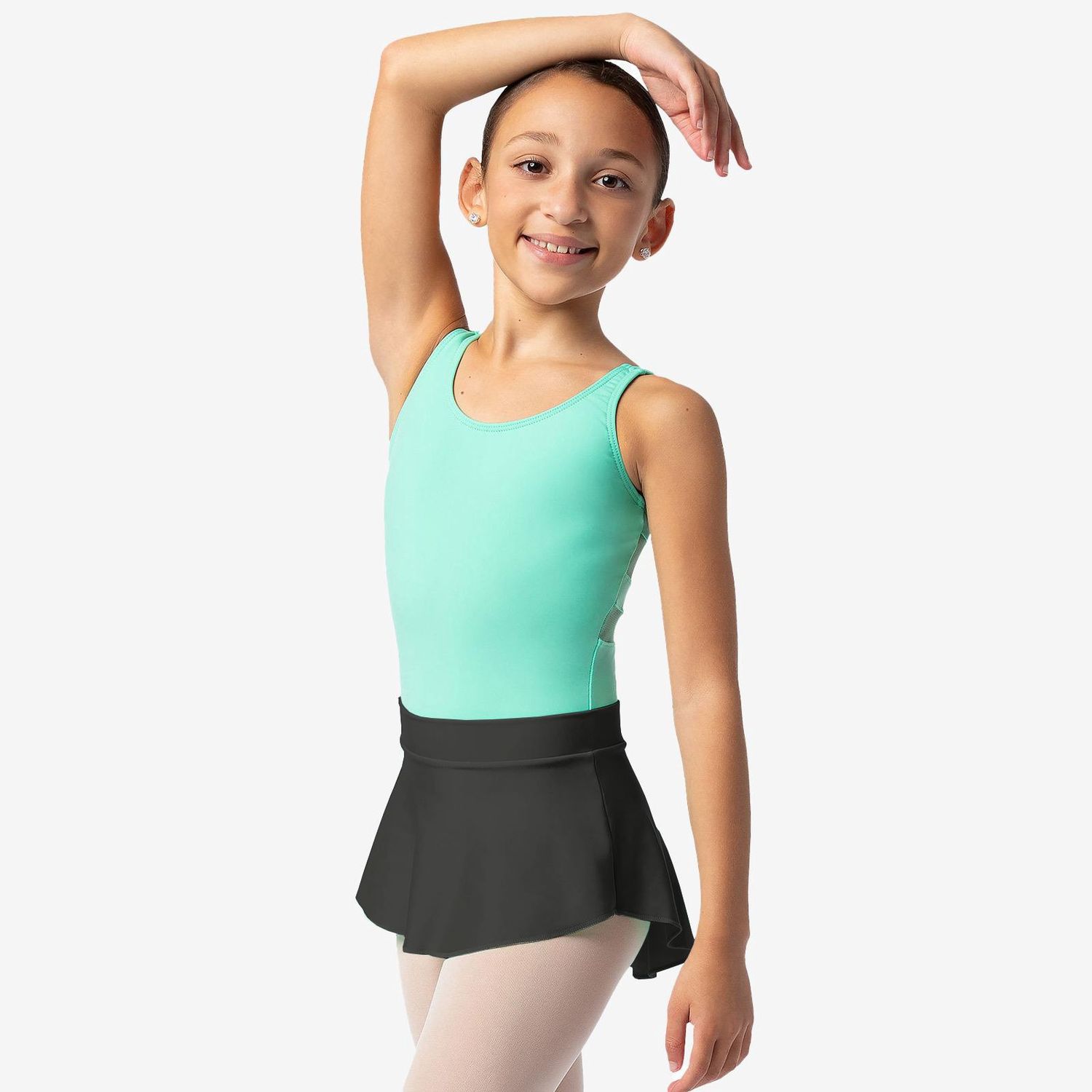 PULL-ON BULLET POINTE SKIRT &quot;YASMINA&quot; (SD-SL150), Color: BLACK, Size: 4-6