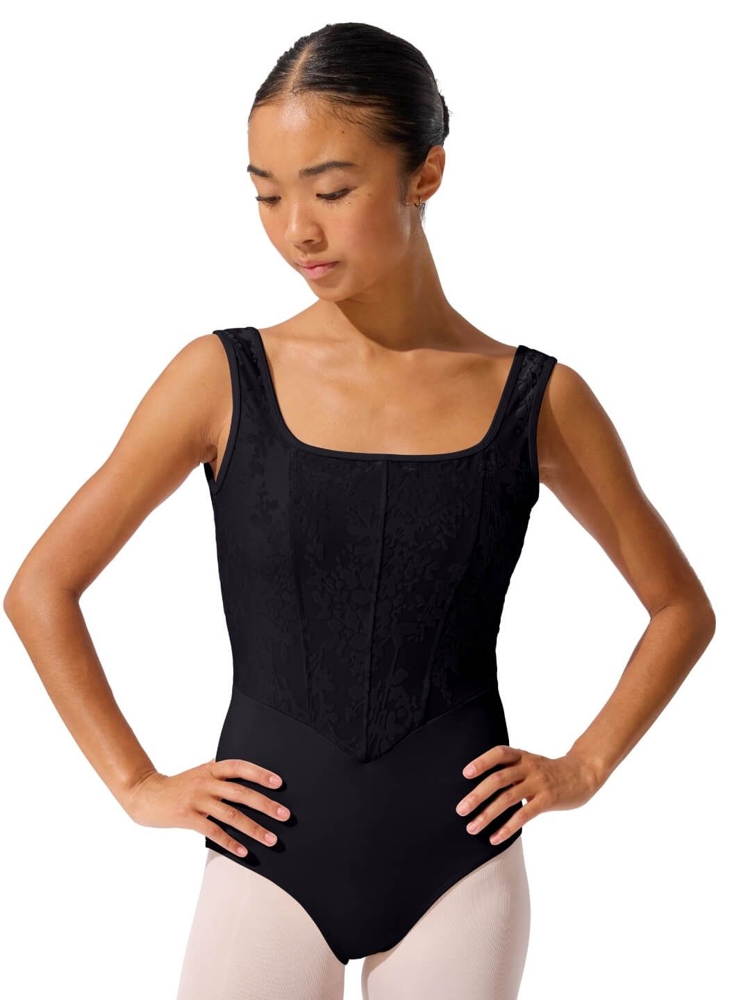 ARRIVING AUGUST 2026 - TANK LEO SEAMS "CRISTÓBAL" (C-F12702W), Color: BLACK, Size: S