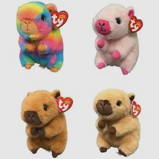 BEANIE BABY "SAVANNA" THE CAPYBARA (TY-41519), Color: RAINBOW