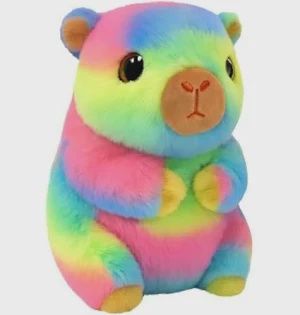 BEANIE BABY "SAVANNA" THE RAINBOW CAPYBARA (TY-41519), Color: RAINBOW