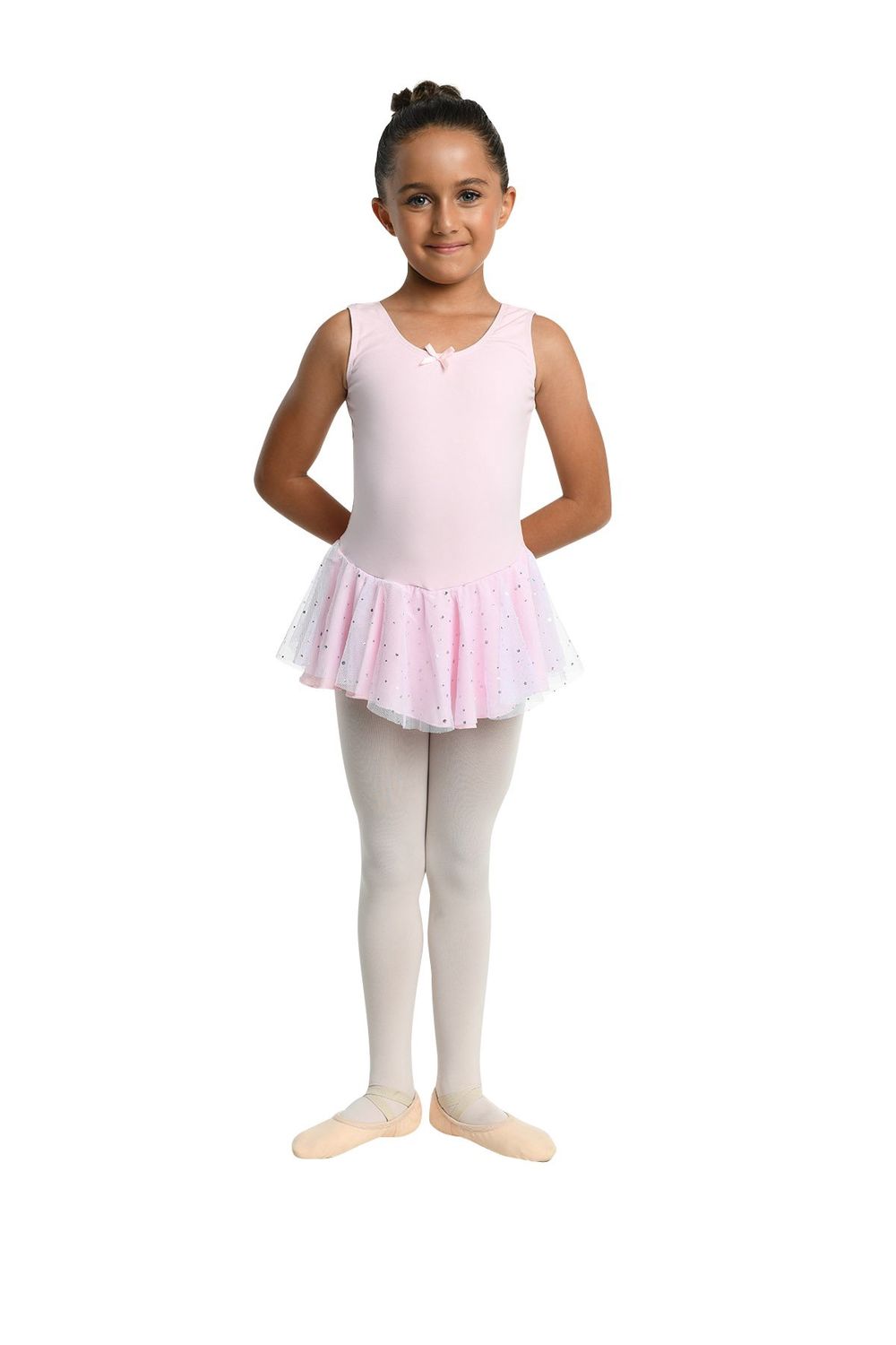 TANK DRESS "AURELIE" (D-264), Color: PINK, Size: 2-4