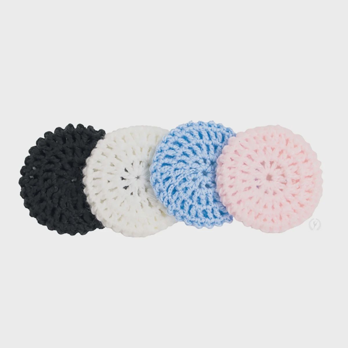 HAND CROCHETED BUN COVER (E-272), Color: BLACK