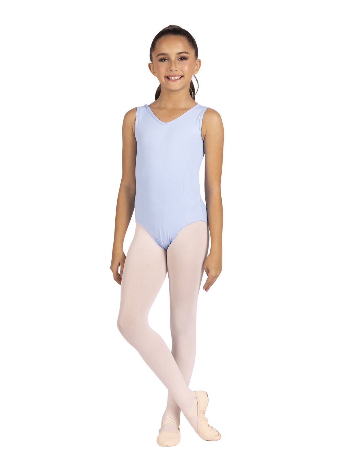 "ARI" V-NECK TANK LEO (D-25137C), Color: BLACK, Size: 4-6