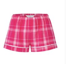 YOUTH FLANNEL SHORT (BC-BY6501), Color: Pink Carnegie Plaid, Size: Youth Small