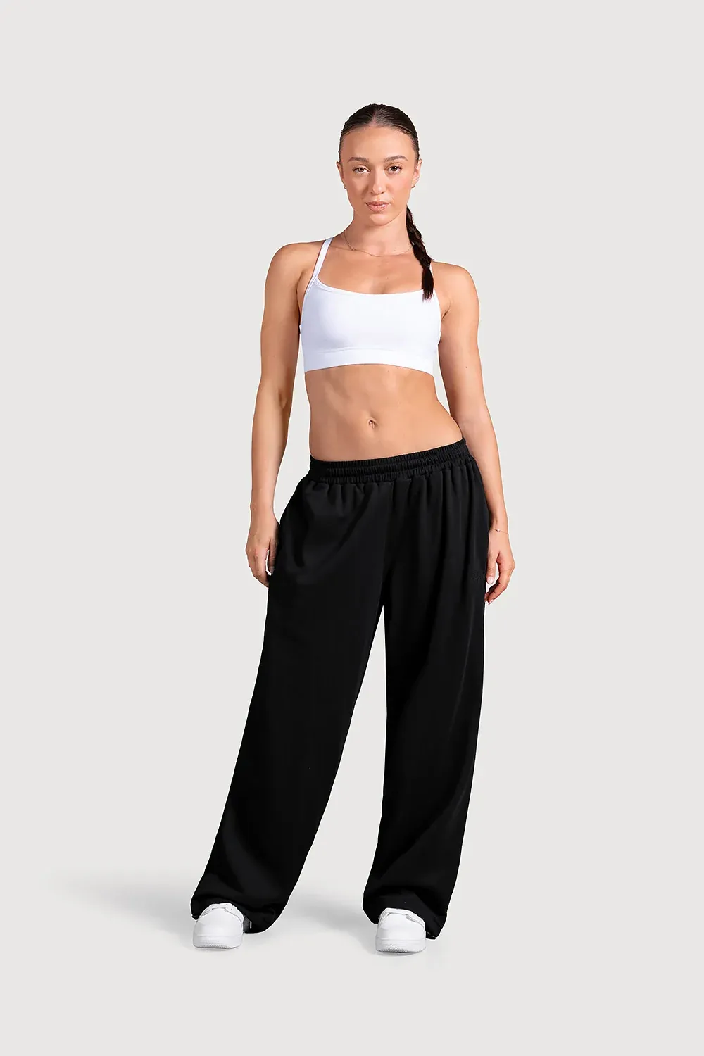 SUPERWIDE SWEATPANTS (B-P80014), Color: BLACK, Size: EXTRA SMALL