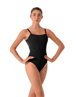 "LYLA" CORSET FLORAL CAMI LEOTARD (B-L70028)