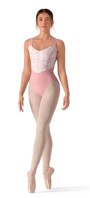 "VIVIENNE" CIRSET FLORAL TANK LEOTARD (B-LB5275)