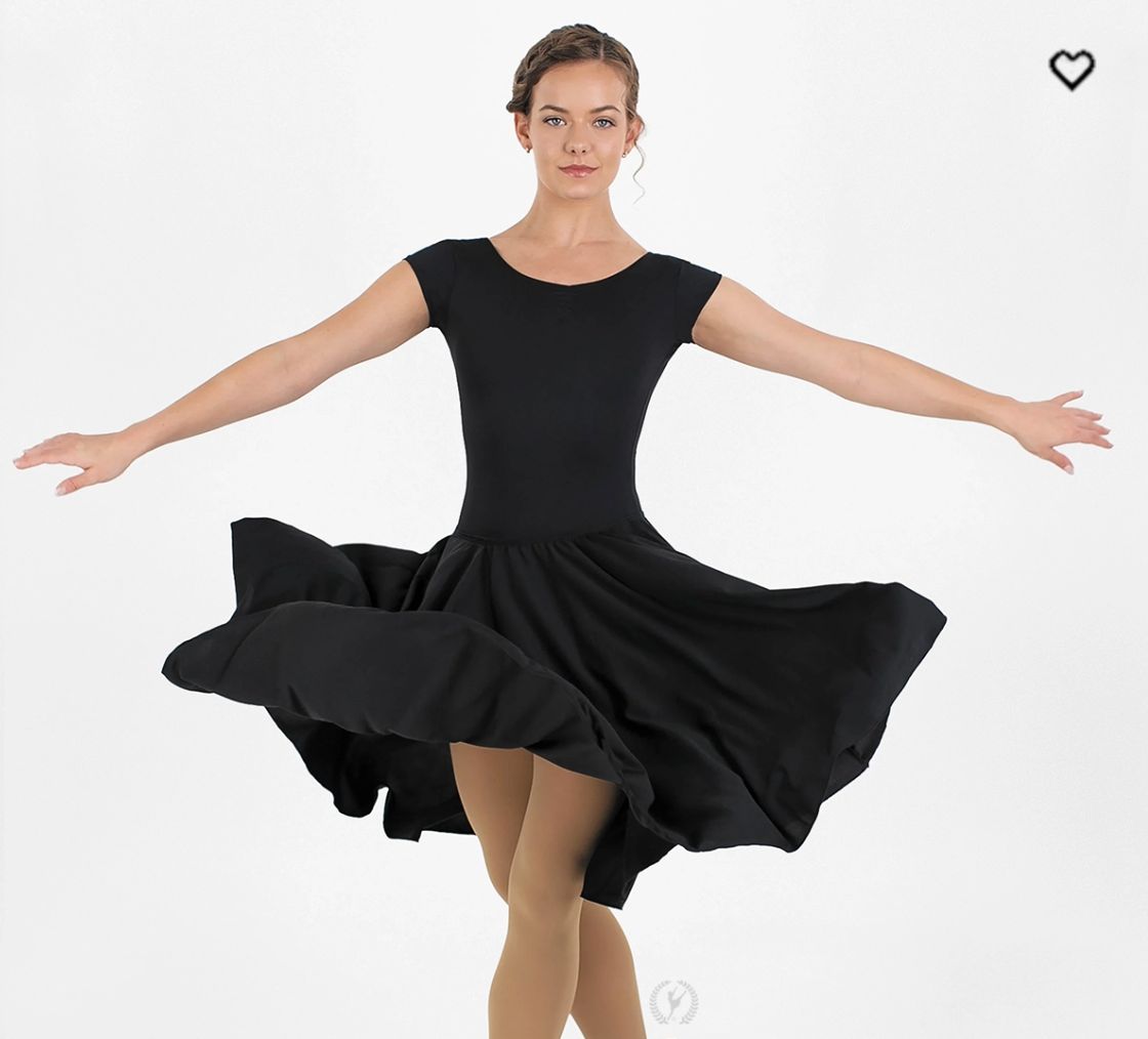 PULL ON CHARACTER SKIRT (E-13774), Color: BLACK, Size: X-SMALL