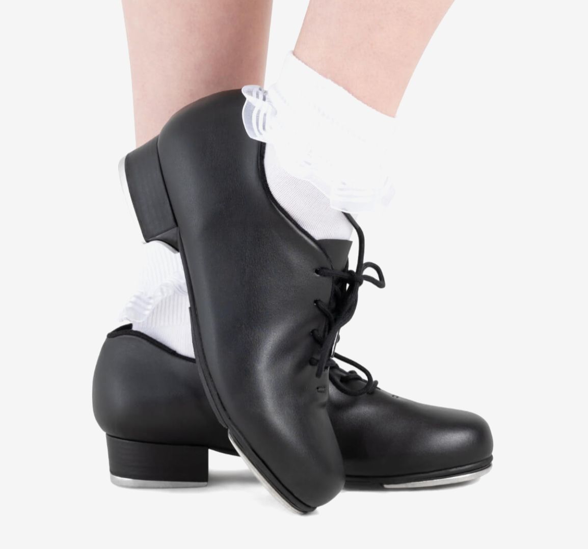 DOWNTOWN TAP SHOE CHILD (C-473C), Color: BLACK, Size: 10, Width Run: M