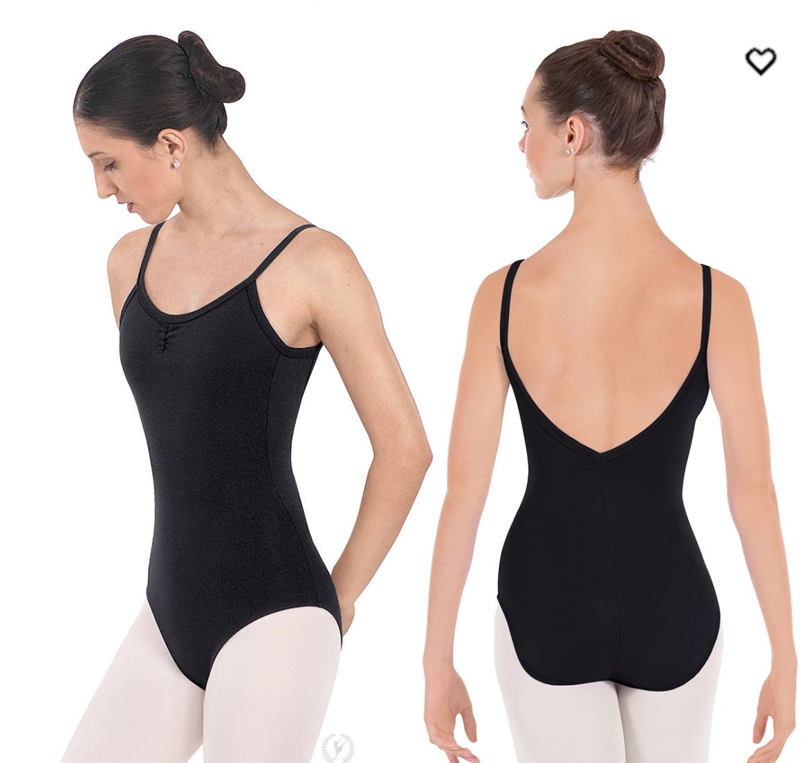 CAMI LEO W/PINCH FRONT ADULT (E-10527), Color: BLACK, Size: XS