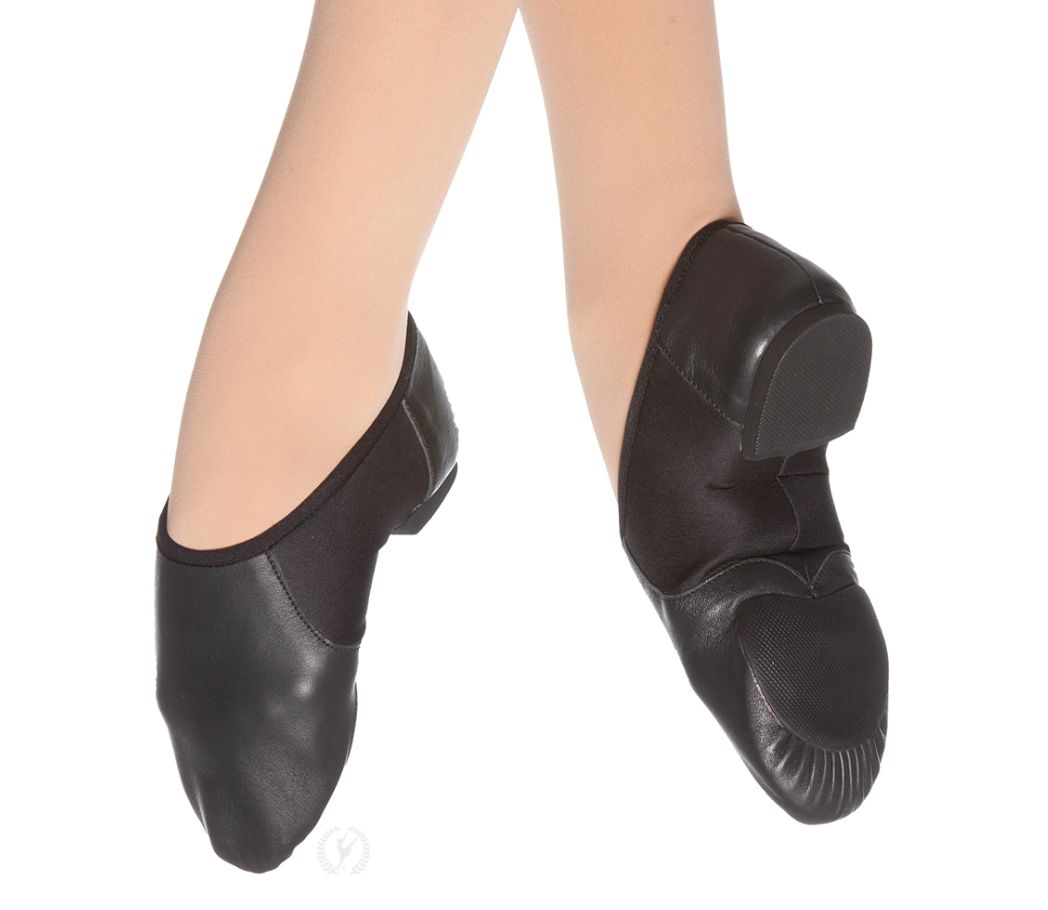 SLIP ON JAZZ SHOE "AXLE" ADULT (E-A2054A), Color: BLACK, Size: 4