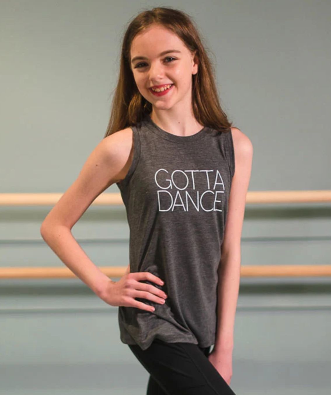 GOTTA DANCE SLIT BACK TANK (COV-GSSBTK), Size: AS