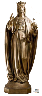 HEILIG HART - CHRISTUS KONING 155 cm HEILIG HART - CHRISTUS KONING 155 cm