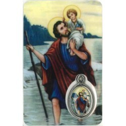 Kristoffel Kaartje met Medaille en Gebed Kristoffel Kaartje met Medaille en Gebed