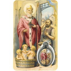Nicolaas Kaartje met Medaille en Gebed