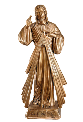 Barmhartige Christus 75 cm     BRONSKLEUR