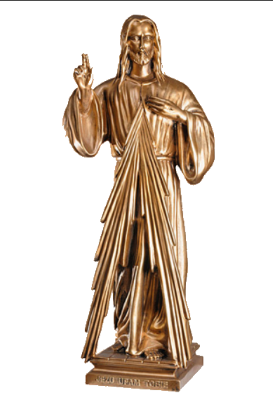 Barmhartige Christus 60 cm    BRONSKLEUR