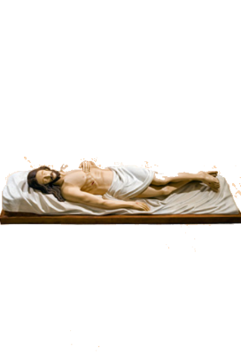 Liggende Christus 150 cm