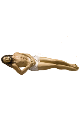 Liggende Christus 120 cm