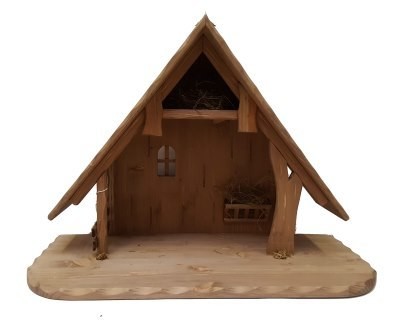 Kerststal LOZSTALL 80x40x45 cm voor 12-20 cm figuren Kerststal LOZSTALL 80x40x45 cm voor 12-20 cm figuren