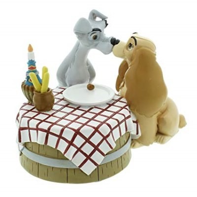 Beeldje Disney Lady & The Tramp Love Table MAGICAL MOMENTS