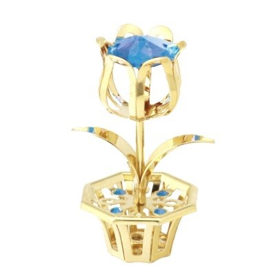 BLOEM Swarovski® Crystals - 24 K Verguld