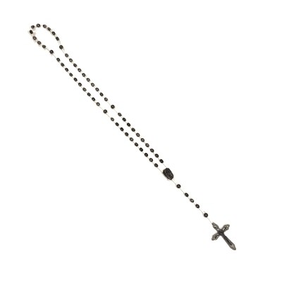 Rozenkrans Nylon Zwart+/- 74 cm