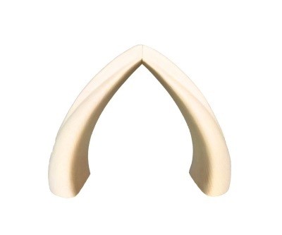 Stal &quot;Stella-set 14 cm naturel hout&quot;