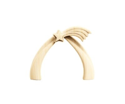 Stal &quot;Stella-set 14 cm naturel hout&quot;