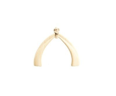 Stal &quot;Stella-set 14 cm naturel hout&quot;