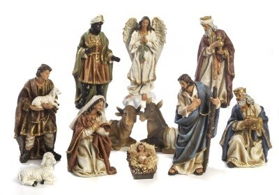 Set van 11 figuren  29 cm